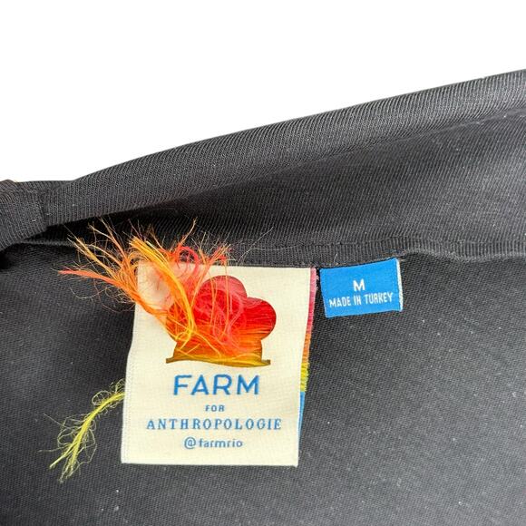 FARM Rio Black and Orange Maxi Dress NWOT - Picture 2 of 5